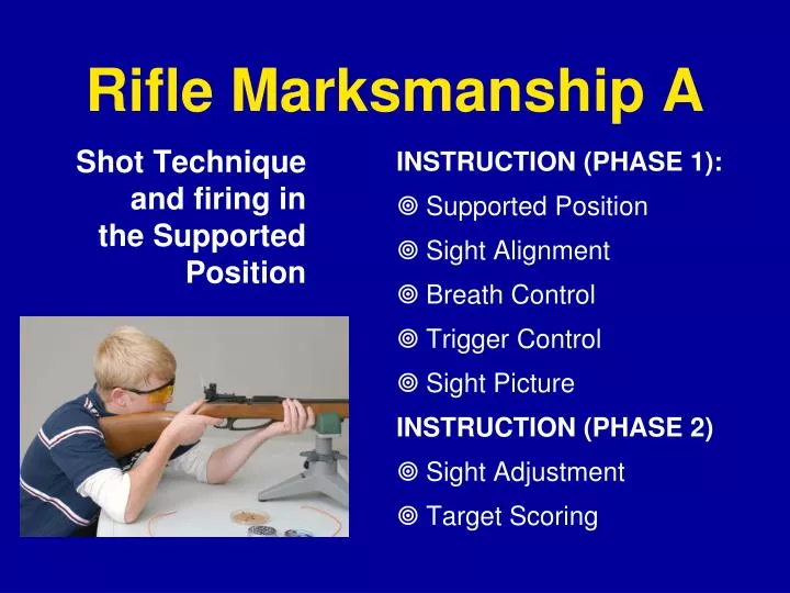 rifle marksmanship a