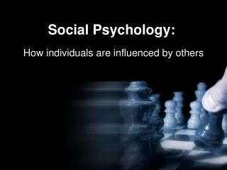 Social Psychology: