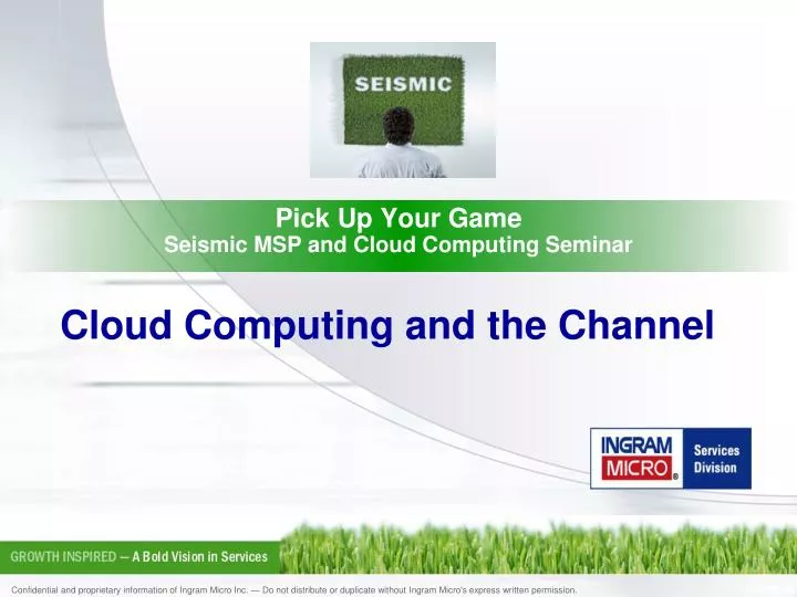 pick up your game seismic msp and cloud computing seminar
