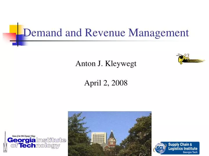 demand and revenue management