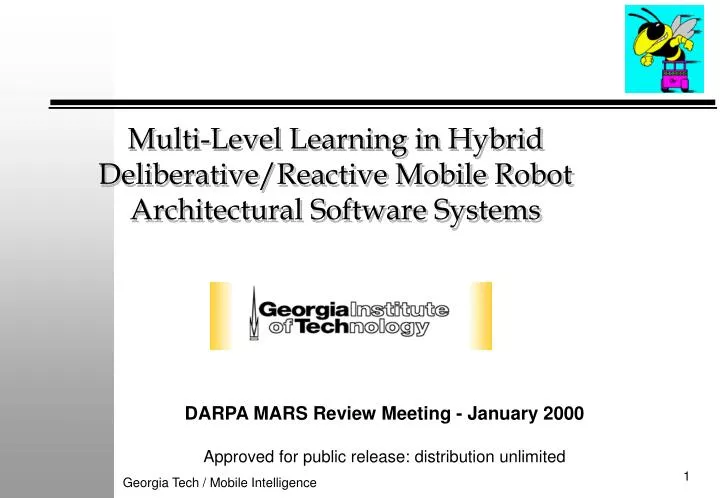 multi level learning in hybrid deliberative reactive mobile robot architectural software systems