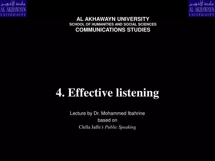 4 effective listening