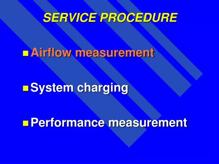 service procedure