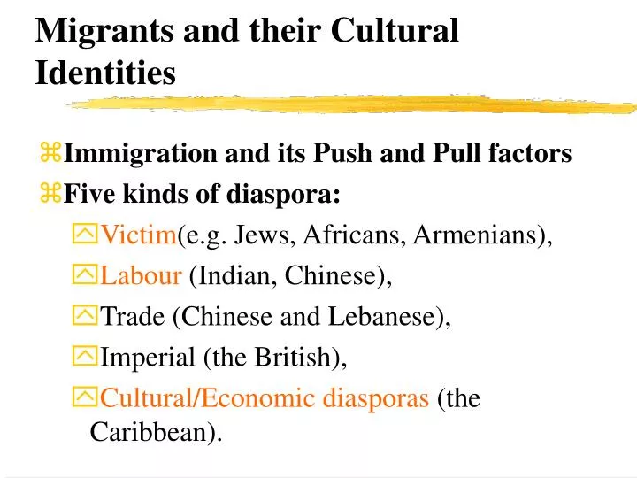migrants and their cultural identities
