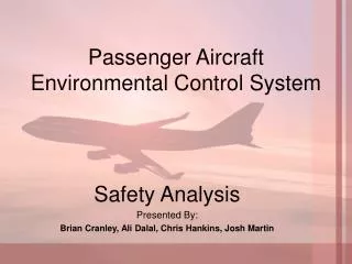 Passenger Aircraft Environmental Control System