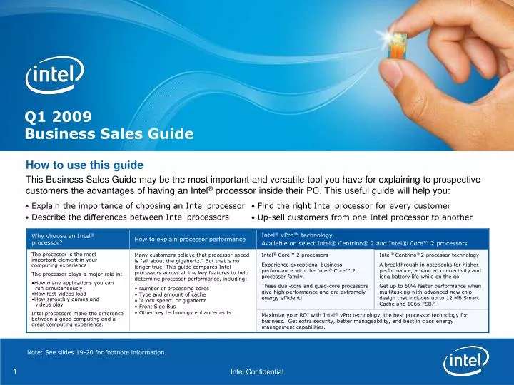 q1 2009 business sales guide