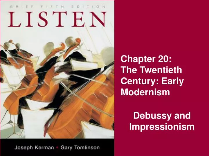 chapter 20 the twentieth century early modernism