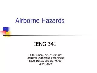 Airborne Hazards
