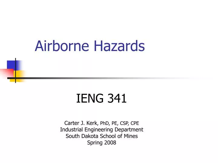 airborne hazards