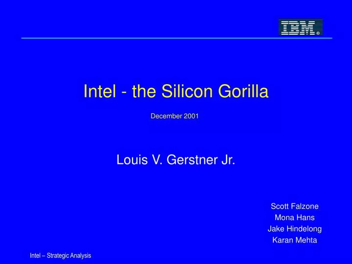 intel the silicon gorilla december 2001