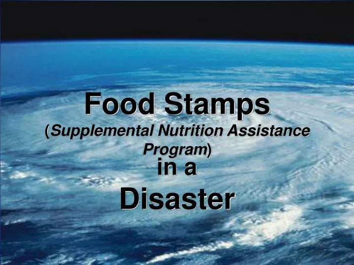 food stamps supplemental nutrition assistance program