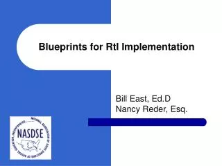 Blueprints for RtI Implementation