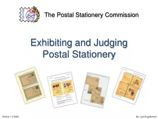 Exhibiting and Judging Postal Stationery