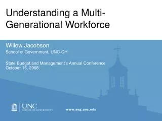 Understanding a Multi-Generational Workforce