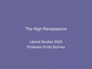 The High Renaissance