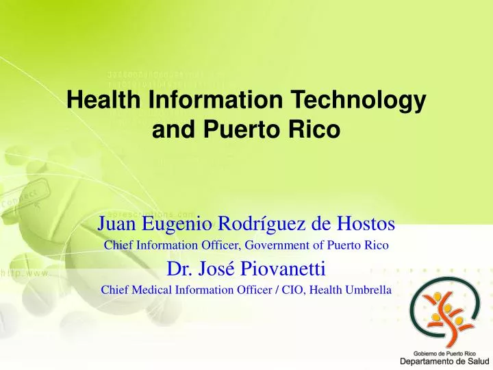 health information technology and puerto rico