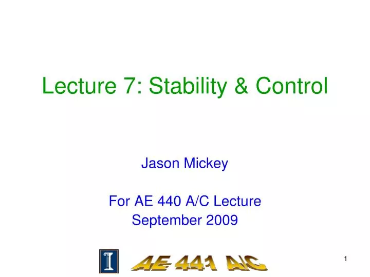lecture 7 stability control