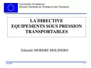 la directive equipements sous pression transportables