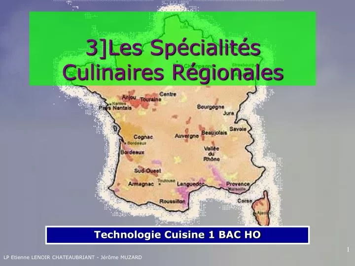 3 les sp cialit s culinaires r gionales