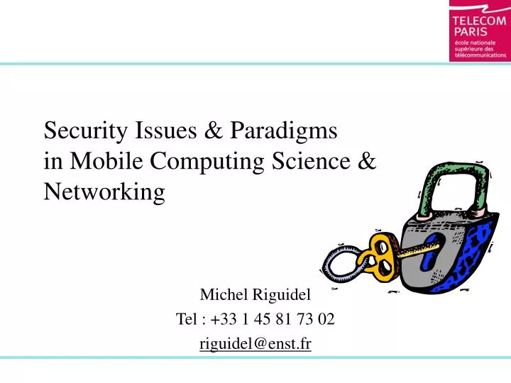security issues paradigms in mobile computing science networking