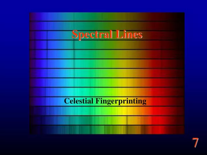 spectral lines