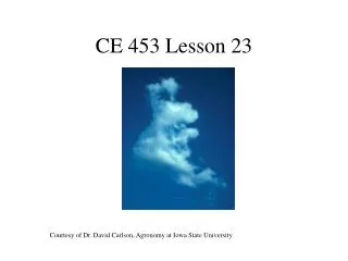 CE 453 Lesson 23