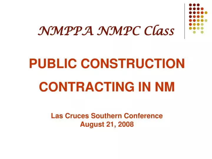 nmppa nmpc class