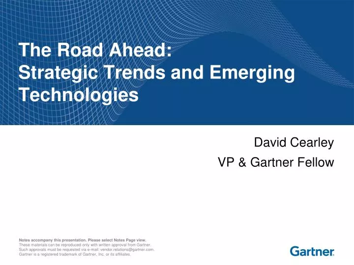 the road ahead strategic trends and emerging technologies