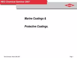 Marine Coatings &amp; Protective Coatings.