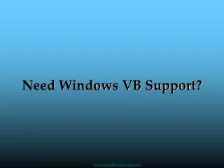 Windows VB Development