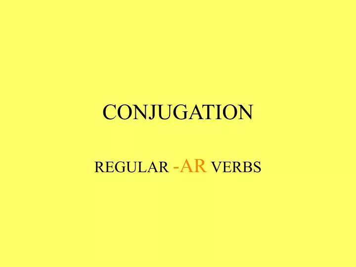 conjugation