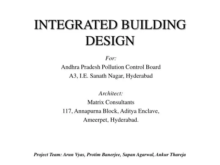 integrated building design