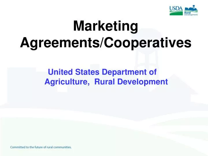 marketing agreements cooperatives