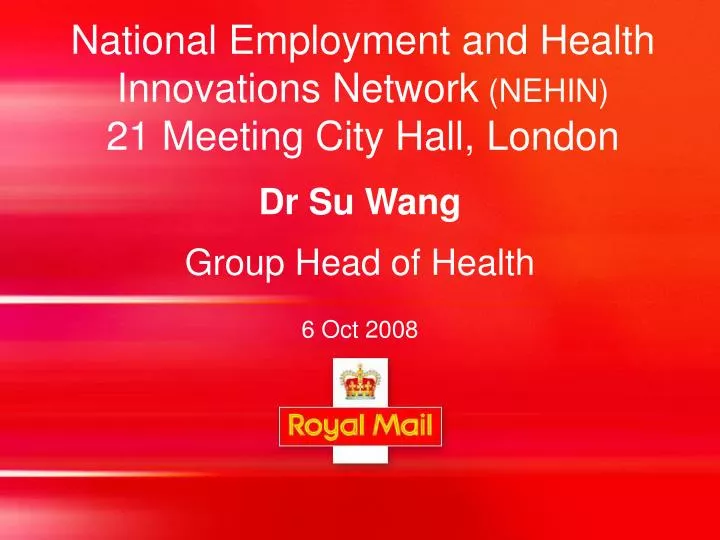 national employment and health innovations network nehin 21 meeting city hall london
