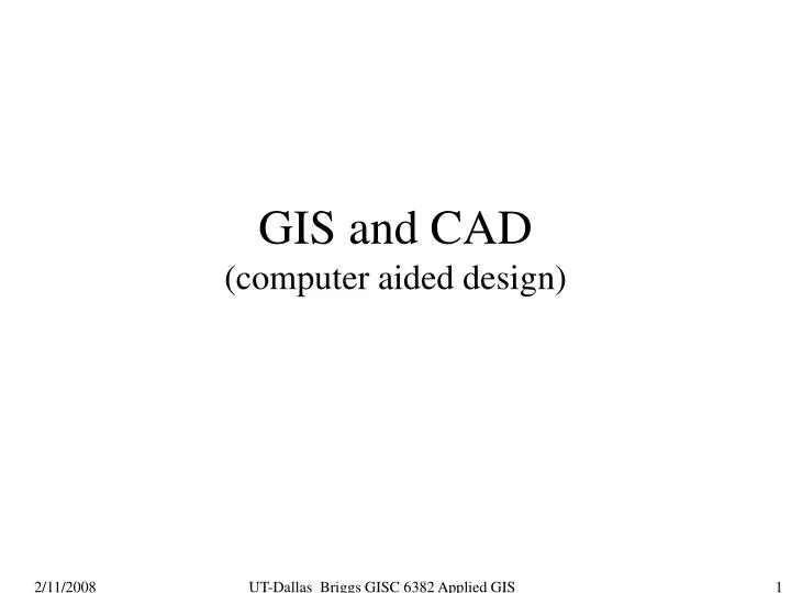 gis and cad computer aided design