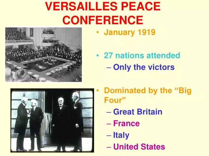 versailles peace conference