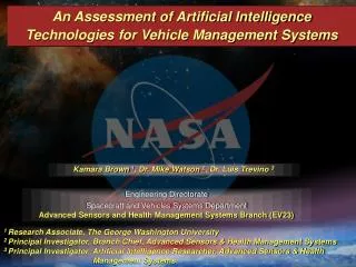 An Assessment of Artificial Intelligence Technologies for Vehicle Management Systems