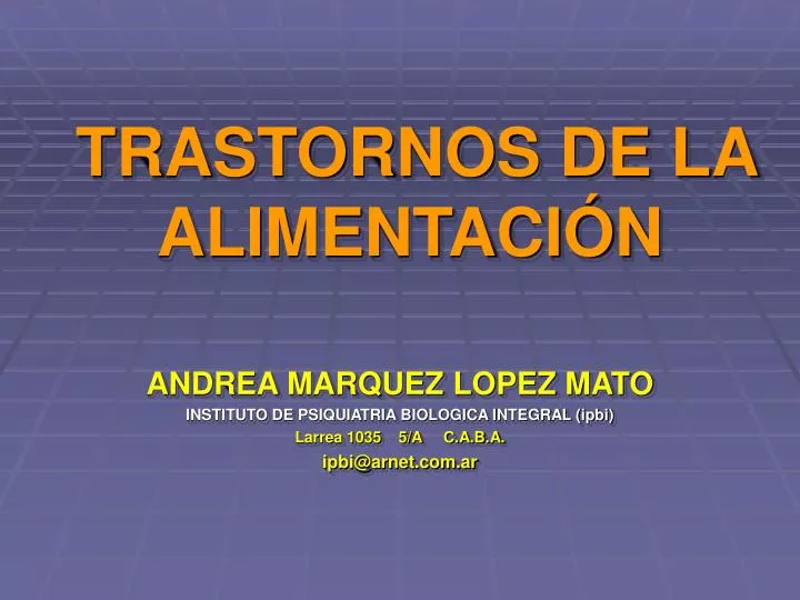 trastornos de la alimentaci n