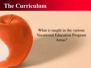 the curriculum