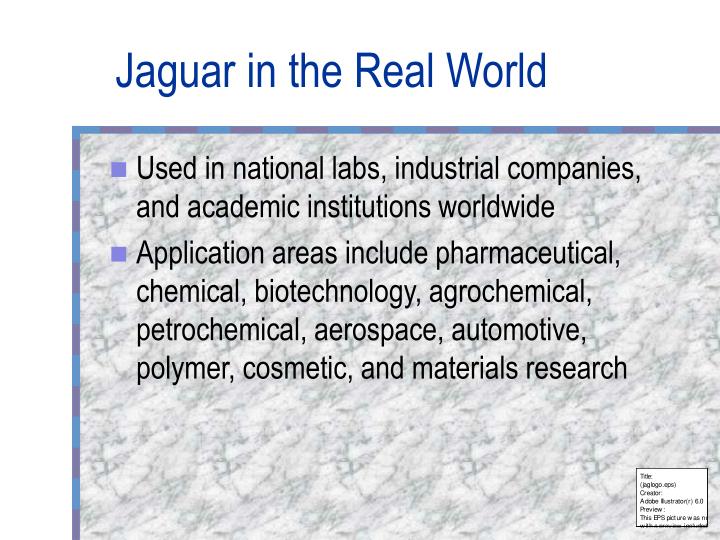 jaguar in the real world