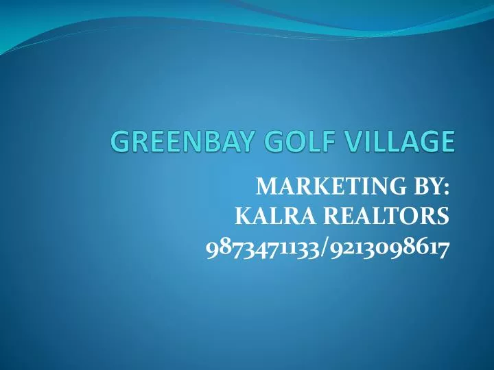greenbay golf village