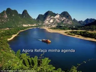 Agora Refaço minha agenda