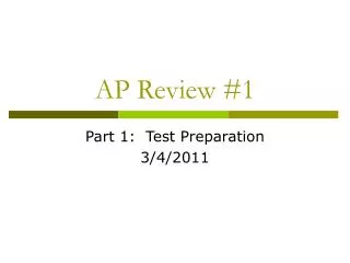AP Review #1