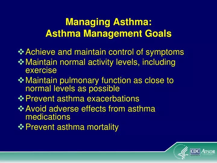 managing asthma asthma management goals