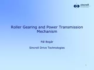 Roller Gearing and Power Transmission Mechanism