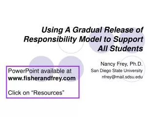 Using A Gradual Release of Responsibility Model to Support All Students