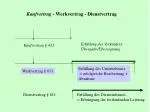 Kaufvertrag - Werkvertrag - Dienstvertrag - slide 1