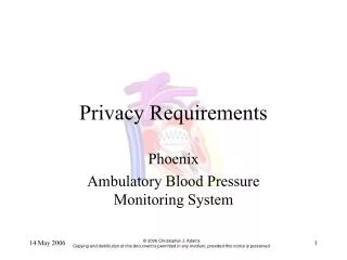 Privacy Requirements