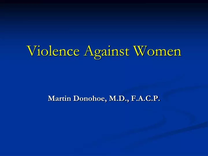 violence against women