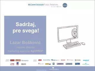 Lazar Bošković creative director marketing agencije AgitPROP